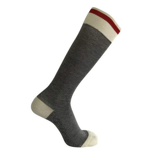 Lunatik Work It compression sock on white background.
