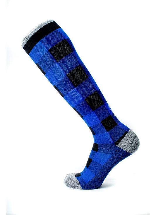 Lunatik Blue Lumber Jack Compression Socks (20-30mmHg) *RETIRING SOON*