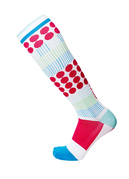 Lunatik Hot Rockin Dots Compression Socks (20-30mmHg) *RETIRING SOON*