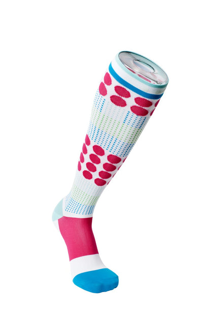 Lunatik Hot Rockin Dots Compression Socks (20-30mmHg) *RETIRING SOON*