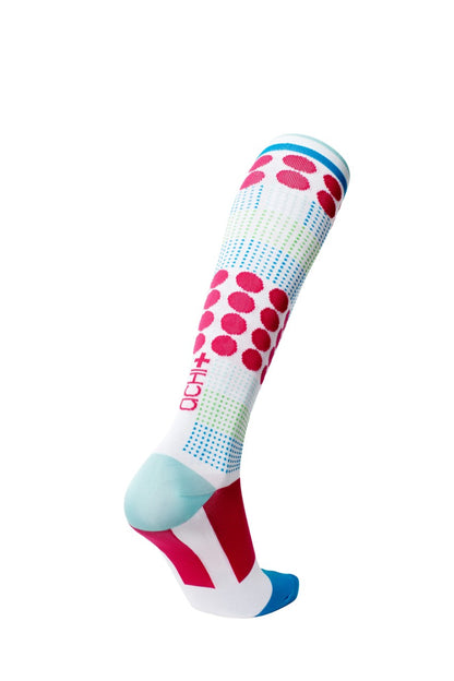 Lunatik Hot Rockin Dots Compression Socks (20-30mmHg) *RETIRING SOON*