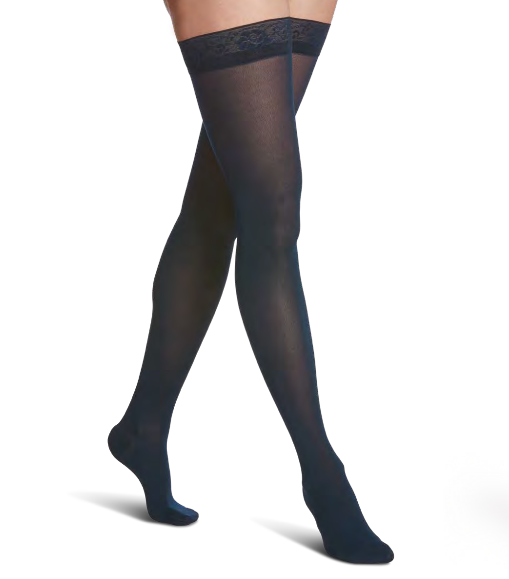 Sigvaris Soft Opaque - Thigh High Compression Socks 20-30 mmHg (Women)