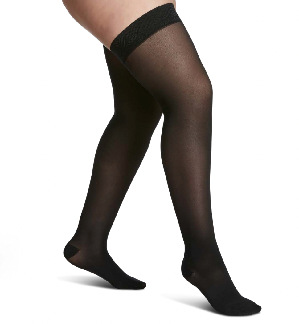 Sigvaris Medium Sheer - Thigh High Compression Socks 20-30 mmHg (Women)