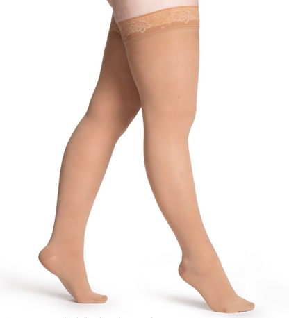 Sigvaris Soft Opaque - Thigh High Compression Socks 20-30 mmHg (Women)