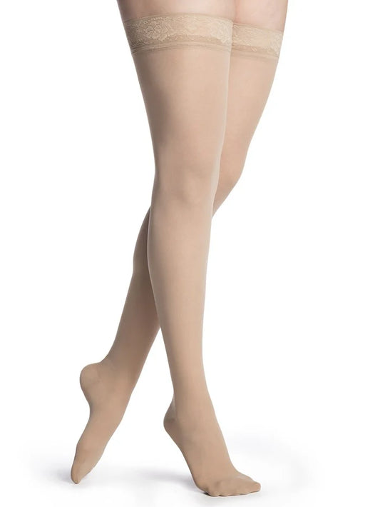 Sigvaris Medium Sheer - Thigh High Compression Socks 20-30mmHg (Women)