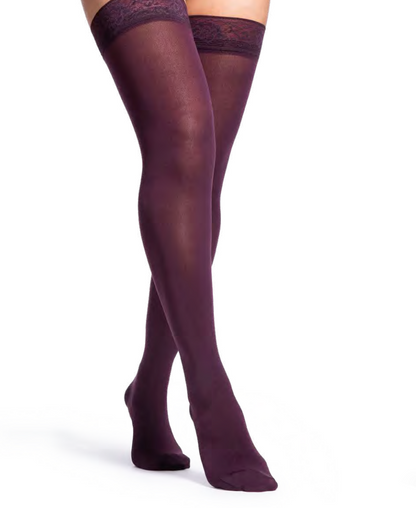 Sigvaris Soft Opaque - Thigh High Compression Socks 20-30 mmHg (Women)