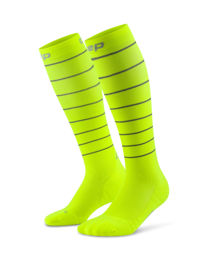 CEP Pro Run Reflective Compression Socks 20-30mmHg - Tall