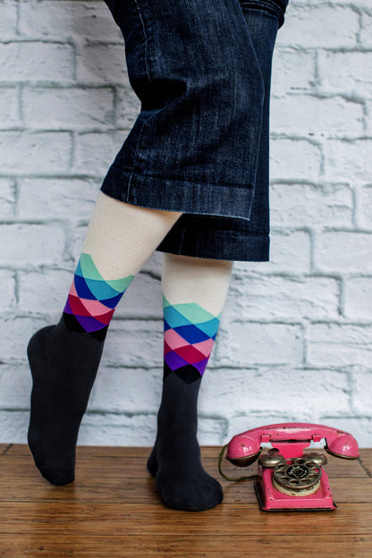 Lunatik Pastel Pixel Compression Socks (20-30mmHg)