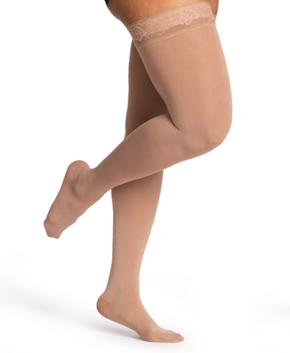 Sigvaris Soft Opaque - Thigh High Compression Socks 20-30 mmHg (Women)
