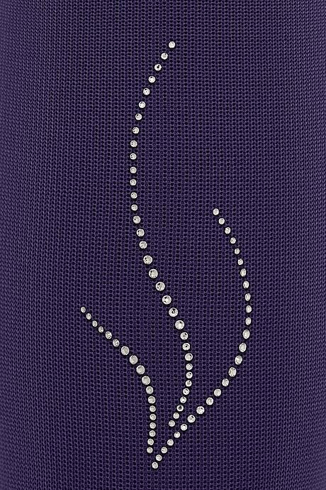Sparkling Swarovski crystal design on violet socks.